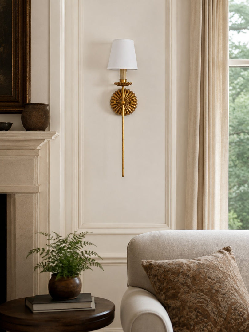 Catina Soft Fabric Metal Wall Lamp Modern Classic Design - Hallway Entry Lighting