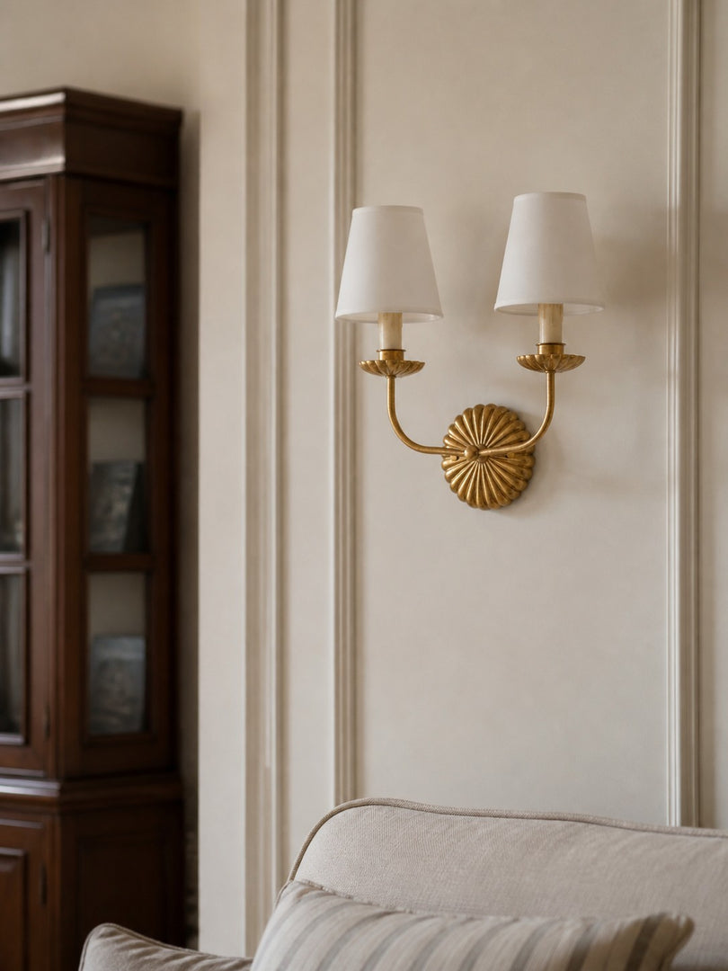 Catina Soft Fabric Metal Wall Lamp Modern Classic Design - Hallway Entry Lighting