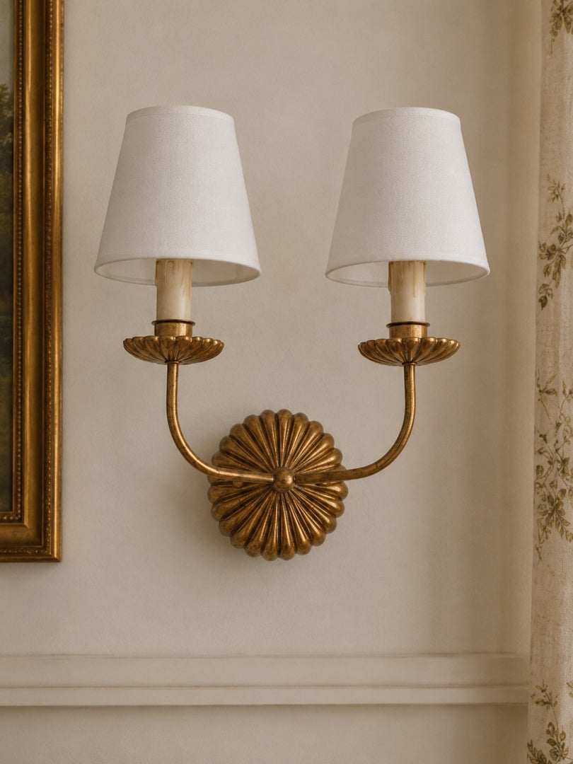 Catina Soft Fabric Metal Wall Lamp Modern Classic Design - Hallway Entry Lighting