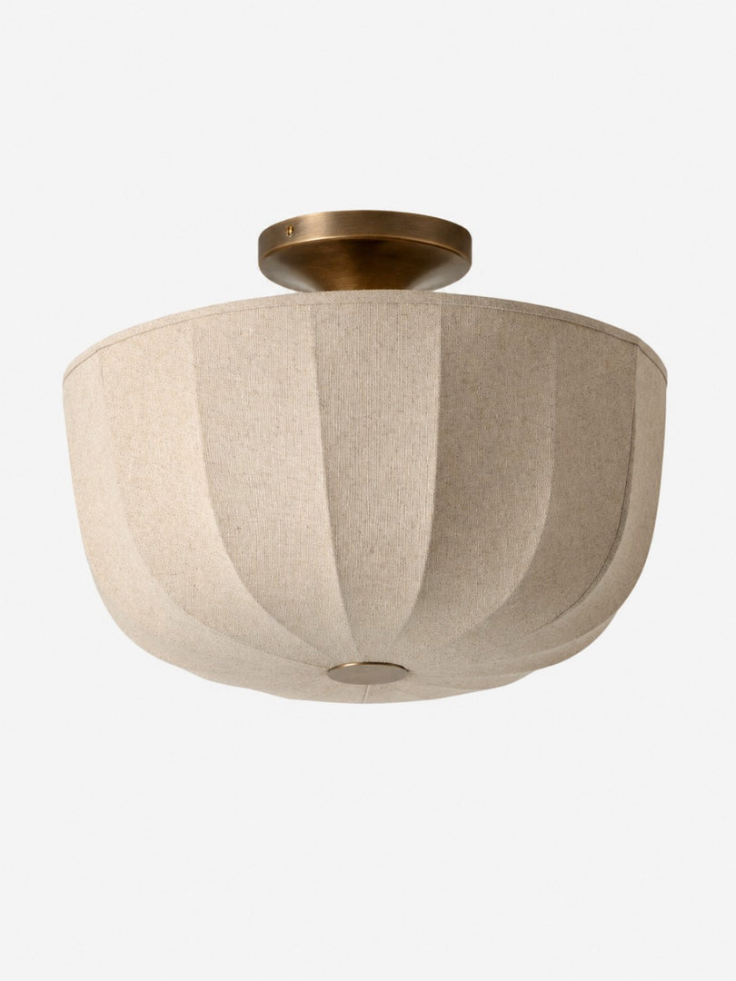 Loomis Satin Leinen Einbau-Pendelleuchte – Deckenleuchte im zeitgenössischen Stil für Wohnzimmer und Eingangsbereiche