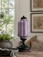 Bild in Gallery-Viewer laden, Eloise Scallop Glasschirm Vintage-inspirierte Tischlampe für Schlafzimmer und Wohnzimmer Akzentbeleuchtung