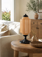 Bild in Gallery-Viewer laden, Eloise Scallop Glasschirm Vintage-inspirierte Tischlampe für Schlafzimmer und Wohnzimmer Akzentbeleuchtung