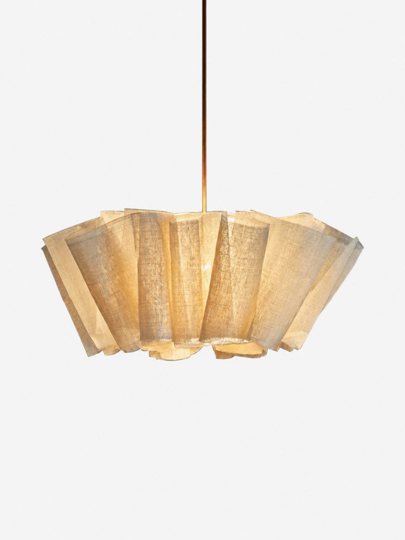 Oslan Modern Nordic Pleated Fabric Pendant Light for Dining Room