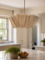 Load image into Gallery viewer, Oslan Modern Nordic Pleated Fabric Pendant Light for Dining Room