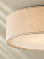 Load image into Gallery viewer, Dumora Drum Flush Mount Ceiling Light - Linen Shade Modern Elegance