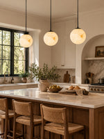 Bild in Gallery-Viewer laden, Nordic Minimalist Alabaster Pendelleuchte