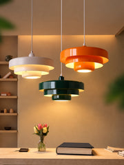 Creative Colorful Three-Layer Cake Pendant Light