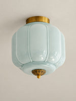 Load image into Gallery viewer, Eloise Flush Mount Milk Glass Ceiling Light – Modern Accent Lighting with Artistic Glass Shade