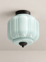 Load image into Gallery viewer, Eloise Flush Mount Milk Glass Ceiling Light – Modern Accent Lighting with Artistic Glass Shade