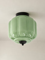 Load image into Gallery viewer, Eloise Flush Mount Milk Glass Ceiling Light – Modern Accent Lighting with Artistic Glass Shade