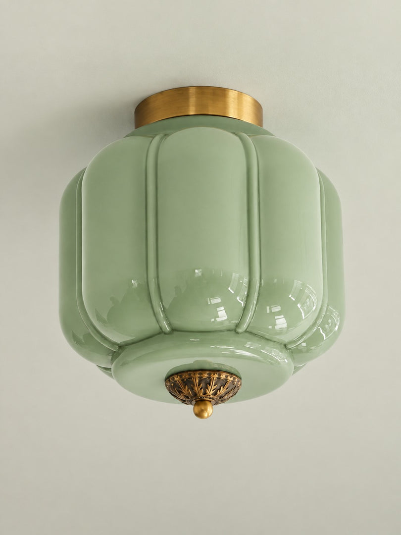 Eloise Flush Mount Milk Glass Ceiling Light – Modern Accent Lighting with Artistic Glass Shade
