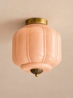 Load image into Gallery viewer, Eloise Flush Mount Milk Glass Ceiling Light – Modern Accent Lighting with Artistic Glass Shade