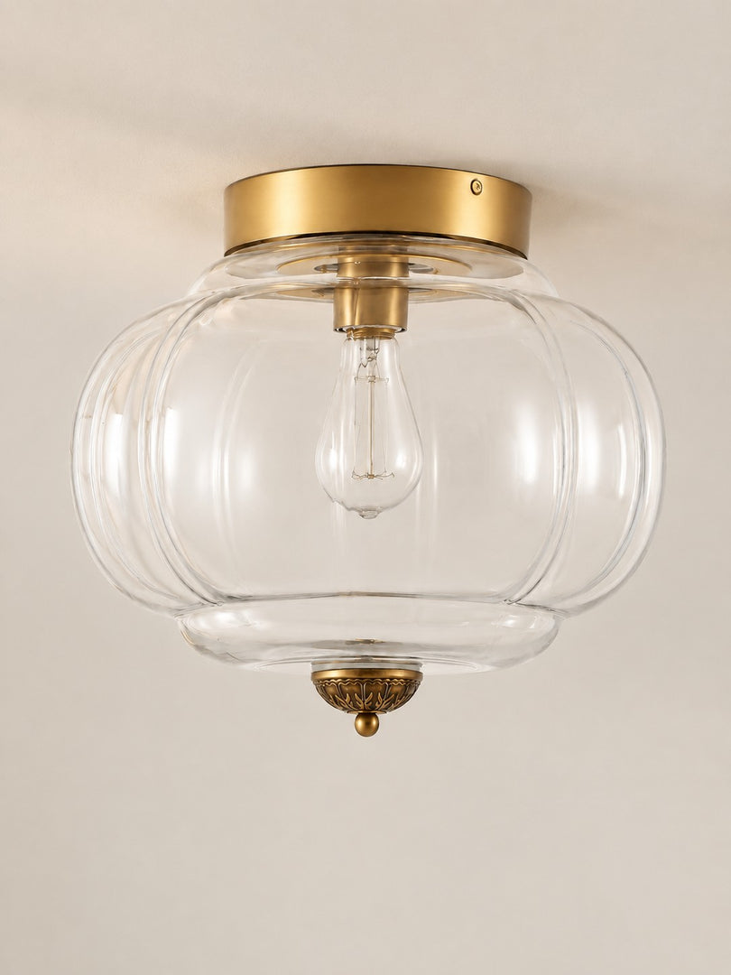 Eloise Flush Mount Milk Glass Ceiling Light – Modern Accent Lighting with Artistic Glass Shade