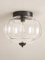 Load image into Gallery viewer, Eloise Flush Mount Milk Glass Ceiling Light – Modern Accent Lighting with Artistic Glass Shade
