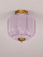 Load image into Gallery viewer, Eloise Flush Mount Milk Glass Ceiling Light – Modern Accent Lighting with Artistic Glass Shade