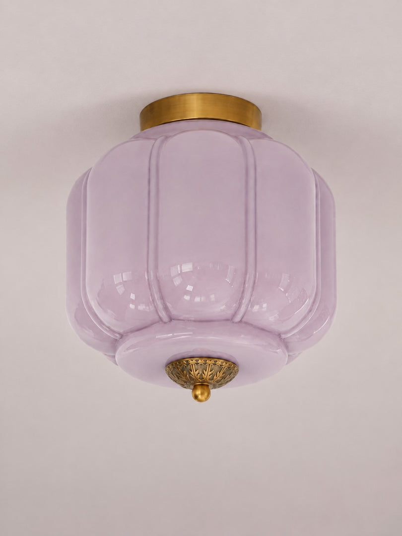 Eloise Flush Mount Milk Glass Ceiling Light – Modern Accent Lighting with Artistic Glass Shade