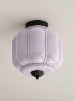 Load image into Gallery viewer, Eloise Flush Mount Milk Glass Ceiling Light – Modern Accent Lighting with Artistic Glass Shade
