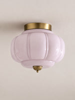 Load image into Gallery viewer, Eloise Flush Mount Milk Glass Ceiling Light – Modern Accent Lighting with Artistic Glass Shade
