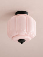 Load image into Gallery viewer, Eloise Flush Mount Milk Glass Ceiling Light – Modern Accent Lighting with Artistic Glass Shade