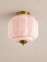 Load image into Gallery viewer, Eloise Flush Mount Milk Glass Ceiling Light – Modern Accent Lighting with Artistic Glass Shade