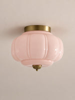 Load image into Gallery viewer, Eloise Flush Mount Milk Glass Ceiling Light – Modern Accent Lighting with Artistic Glass Shade