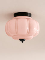 Load image into Gallery viewer, Eloise Flush Mount Milk Glass Ceiling Light – Modern Accent Lighting with Artistic Glass Shade