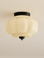 Load image into Gallery viewer, Eloise Flush Mount Milk Glass Ceiling Light – Modern Accent Lighting with Artistic Glass Shade