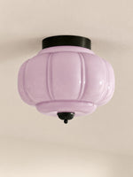 Load image into Gallery viewer, Eloise Flush Mount Milk Glass Ceiling Light – Modern Accent Lighting with Artistic Glass Shade