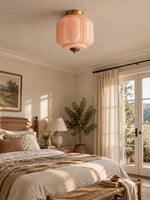 Load image into Gallery viewer, Eloise Flush Mount Milk Glass Ceiling Light – Modern Accent Lighting with Artistic Glass Shade
