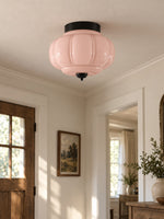 Load image into Gallery viewer, Eloise Flush Mount Milk Glass Ceiling Light – Modern Accent Lighting with Artistic Glass Shade