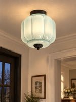 Load image into Gallery viewer, Eloise Flush Mount Milk Glass Ceiling Light – Modern Accent Lighting with Artistic Glass Shade