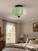 Load image into Gallery viewer, Eloise Flush Mount Milk Glass Ceiling Light – Modern Accent Lighting with Artistic Glass Shade