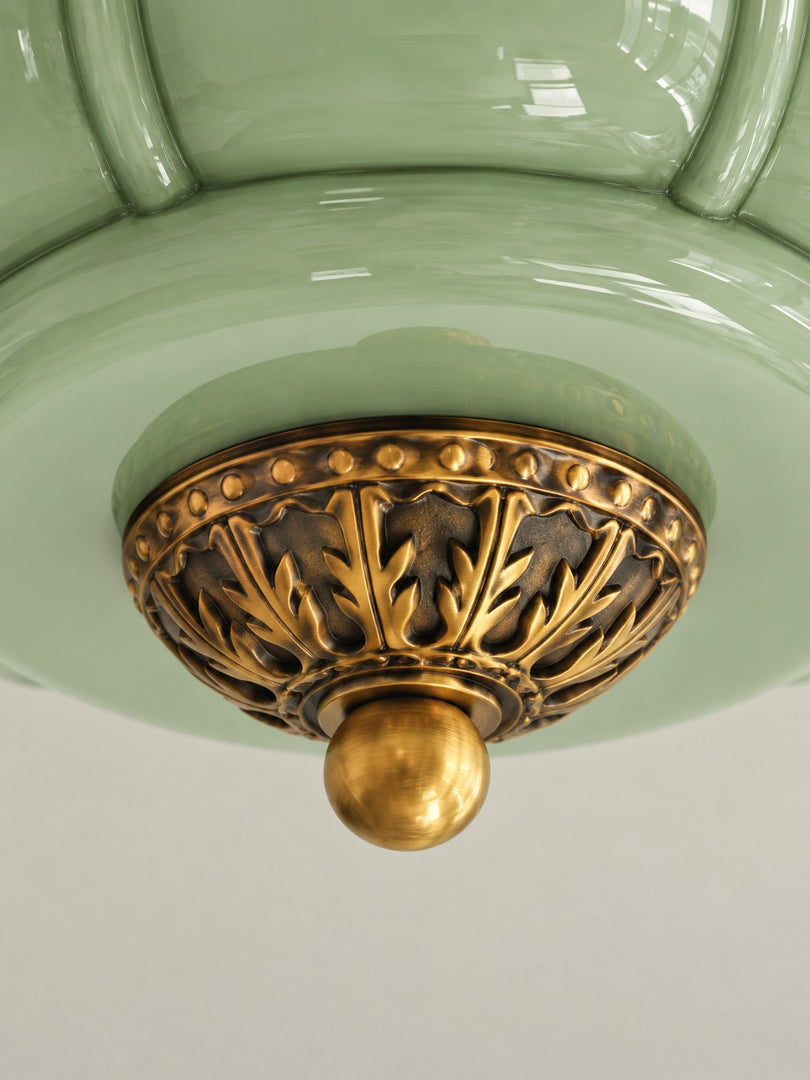 Eloise Flush Mount Milk Glass Ceiling Light – Modern Accent Lighting with Artistic Glass Shade