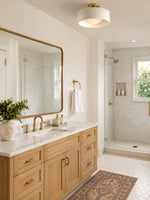 Load image into Gallery viewer, Cerova Porcelain Flush Mount Ceiling Light – Modern Low-Profile Fixture