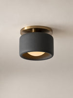 Load image into Gallery viewer, Cerova Porcelain Flush Mount Ceiling Light – Modern Low-Profile Fixture