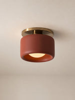 Load image into Gallery viewer, Cerova Porcelain Flush Mount Ceiling Light – Modern Low-Profile Fixture