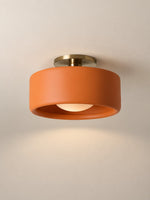 Load image into Gallery viewer, Cerova Porcelain Flush Mount Ceiling Light – Modern Low-Profile Fixture