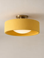 Load image into Gallery viewer, Cerova Porcelain Flush Mount Ceiling Light – Modern Low-Profile Fixture