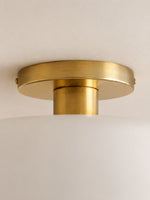 Load image into Gallery viewer, Cerova Porcelain Flush Mount Ceiling Light – Modern Low-Profile Fixture