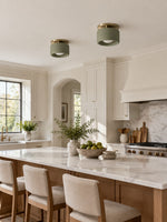 Load image into Gallery viewer, Cerova Porcelain Flush Mount Ceiling Light – Modern Low-Profile Fixture