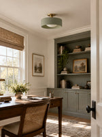 Load image into Gallery viewer, Cerova Porcelain Flush Mount Ceiling Light – Modern Low-Profile Fixture