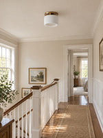 Load image into Gallery viewer, Cerova Porcelain Flush Mount Ceiling Light – Modern Low-Profile Fixture