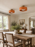 Load image into Gallery viewer, Cerova Porcelain Flush Mount Ceiling Light – Modern Low-Profile Fixture