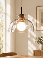 Load image into Gallery viewer, Quenora Sculptural Drop Pendant Light - Contemporary Glass Hanging Lamp for Dining Area