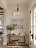 Load image into Gallery viewer, Quenora Sculptural Drop Pendant Light - Contemporary Glass Hanging Lamp for Dining Area