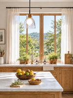 Load image into Gallery viewer, Quenora Sculptural Drop Pendant Light - Contemporary Glass Hanging Lamp for Dining Area