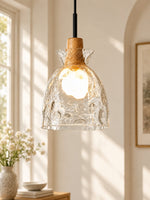 Load image into Gallery viewer, Quenora Sculptural Drop Pendant Light - Contemporary Glass Hanging Lamp for Dining Area