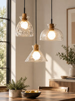 Load image into Gallery viewer, Quenora Sculptural Drop Pendant Light - Contemporary Glass Hanging Lamp for Dining Area