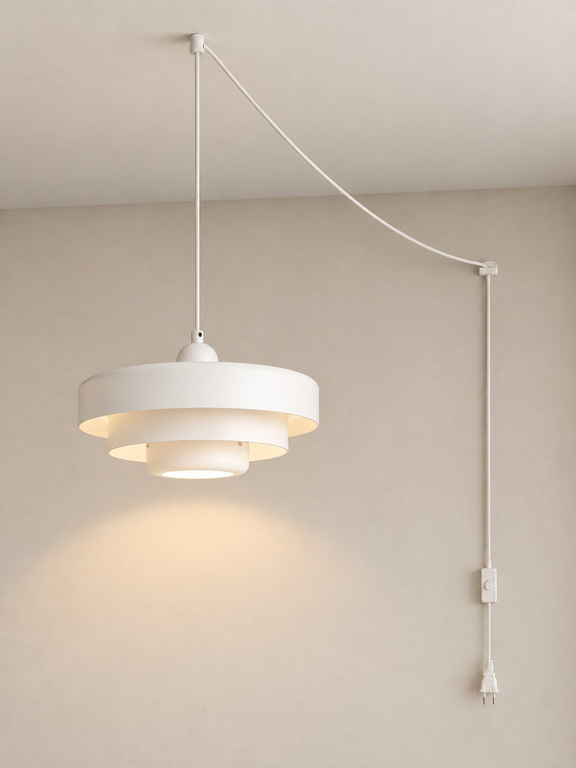 Retro Bauhaus Plug-In Pendant Light