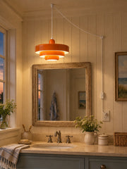 Retro Bauhaus Plug-In Pendant Light